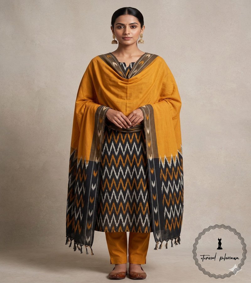 6.3 Ikkat Cotton Suit