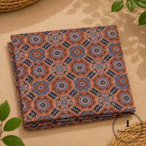 Ajrakh Cotton Fabric For Kurta