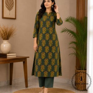 Ajrakh Cotton Fabric For Kurta