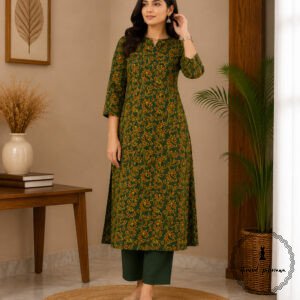 Ajrakh Cotton Fabric For Kurta
