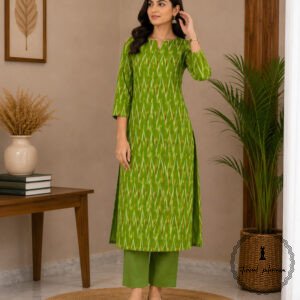 Single Ikkat Handloom Kurta Fabric