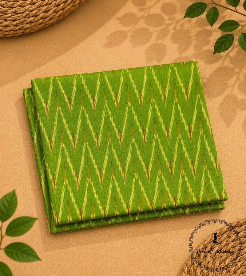 25ik Single Ikkat Handloom Kurta Fabric