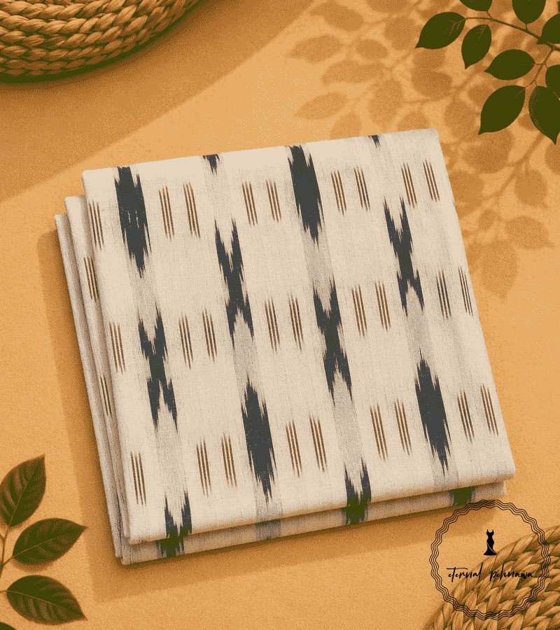 28ik Single Ikkat Handloom Kurta Fabric