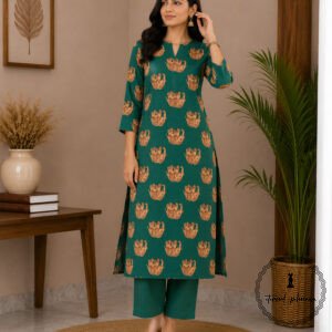 Traditional Kalamkari Handloom Kurta Fabric