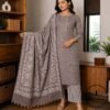 Beautiful Printed Cotton Embroidered Dress Material