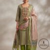 Beautiful Printed Linen with Intricate Kantha Hand Embroidery