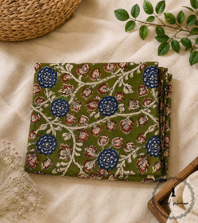 31kal Traditional Kalamkari Handloom Kurta Fabric