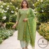 Exclusive Hand block Printed Cotton Suits with Cotton Dupatta