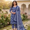 Exclusive Hand block Printed Cotton Suits with Cotton Dupatta