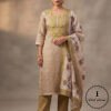 Beautiful Munga Silk Dress Material With Kantha Hand Embroidery