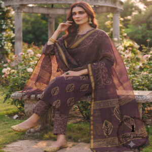 Exclusive Hand block Printed Cotton Suits with Cotton Dupatta