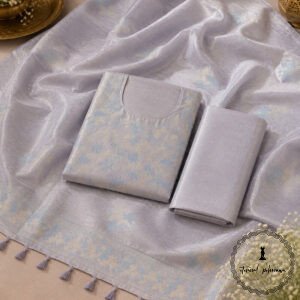 Katan Silk Embroidery Suit from Bhagalpur With Luxurious Feel