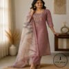 Linen printed with intricate Kantha handwork