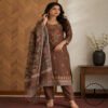 Linen printed with intricate Kantha handwork