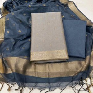Premium Handloom Maheshwari Cotton Silk Suit Set
