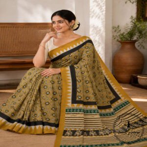 Jaipuri Mulmul Cotton Printed Saree