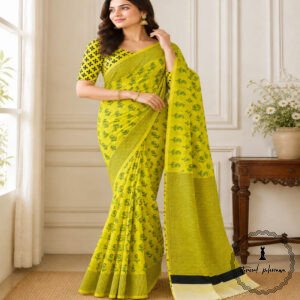 Jaipuri Mulmul Cotton Printed Saree