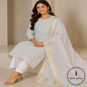 Premium Handloom Maheshwari Cotton Silk Suit Set