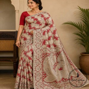 Beautiful Jaipuri Mulmul Cotton Printed Saree