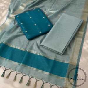 Premium Handloom Maheshwari Cotton Silk Suit Set