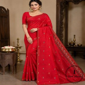 Embroidered Chhattisgarh Tribal Art Semi Tussar Silk Saree