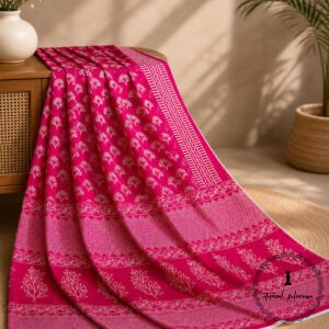 Beautiful Jaipuri Mulmul Cotton Printed Saree