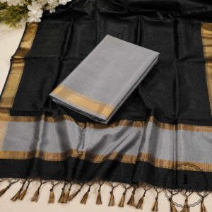 Premium Handloom Maheshwari Silk Suit Set