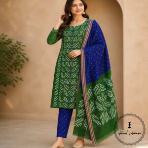 Vibrant Bandhani Embroidered Suits in Bright Colours