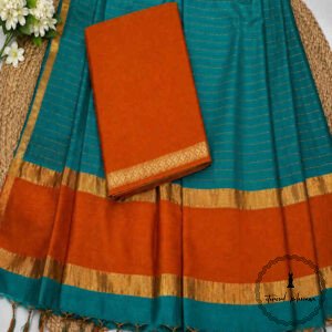 Premium Handloom Maheshwari Silk Suit Set