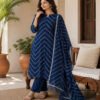 Blue Linen Cotton