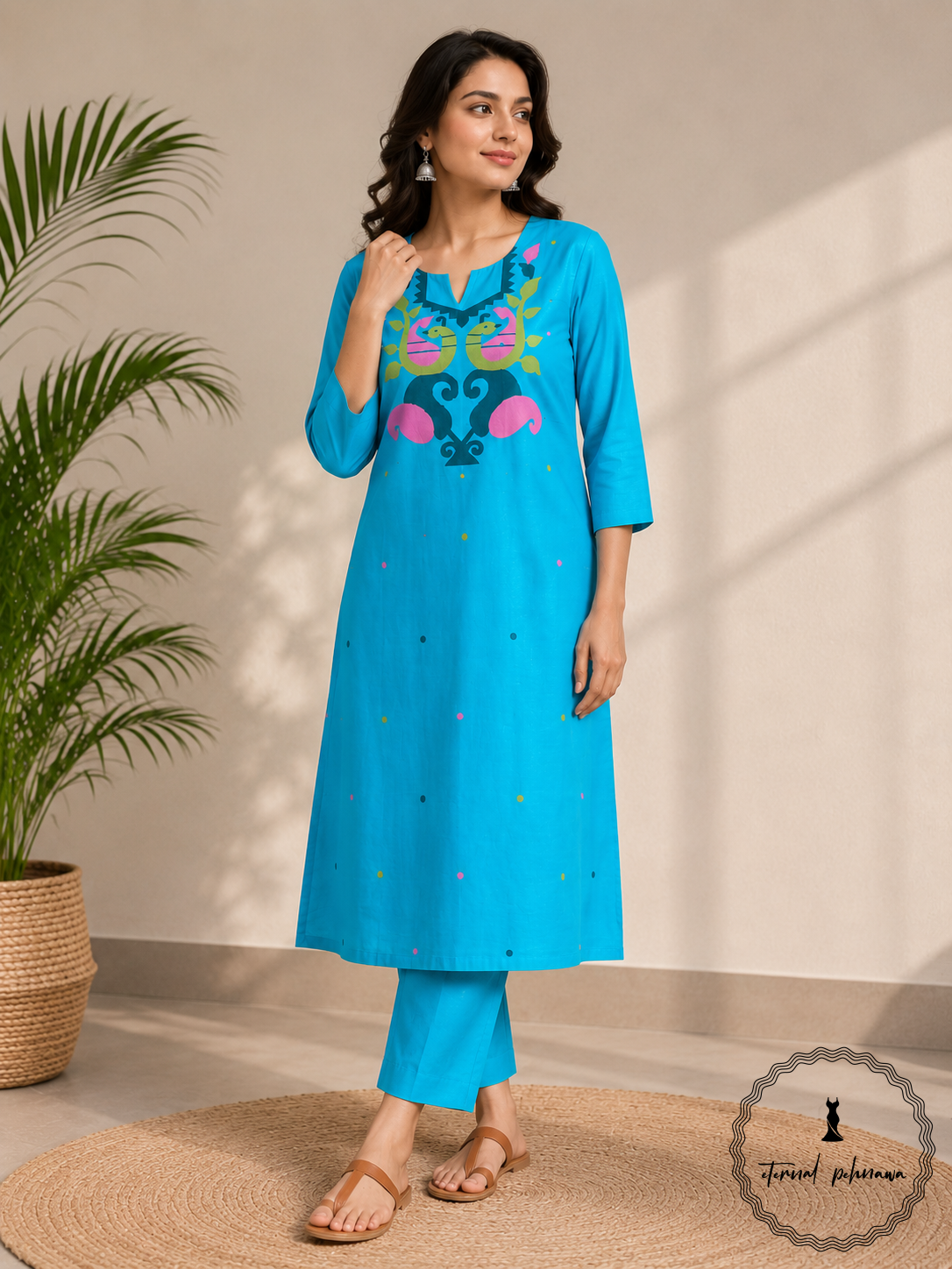 b3 Authentic Handloom Jamdani Kurti Fabric