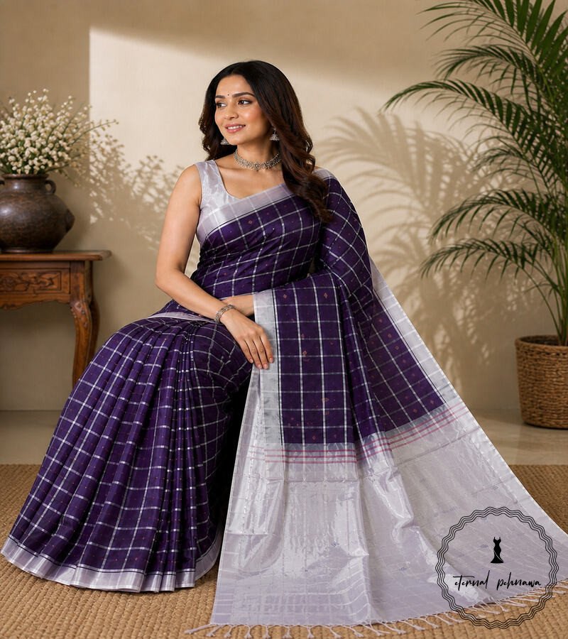 c Handloom Vaalai Naar Pattu Saree (Banana Silk)