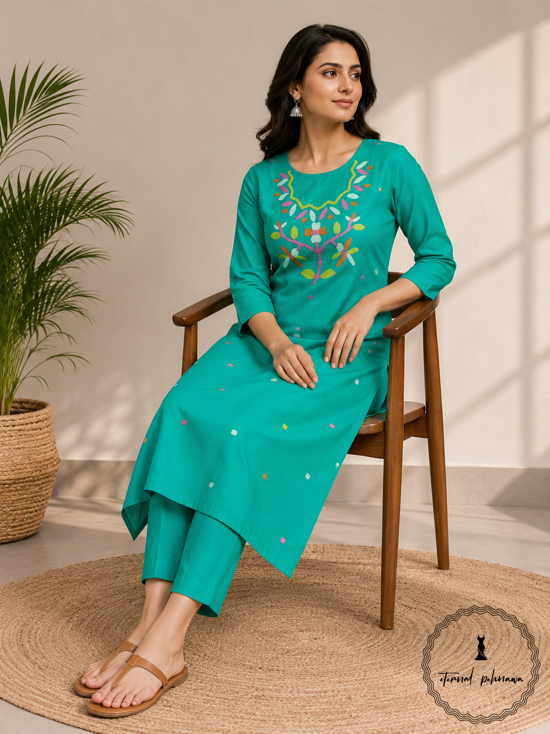 c1 Authentic Handloom Jamdani Kurti Fabric