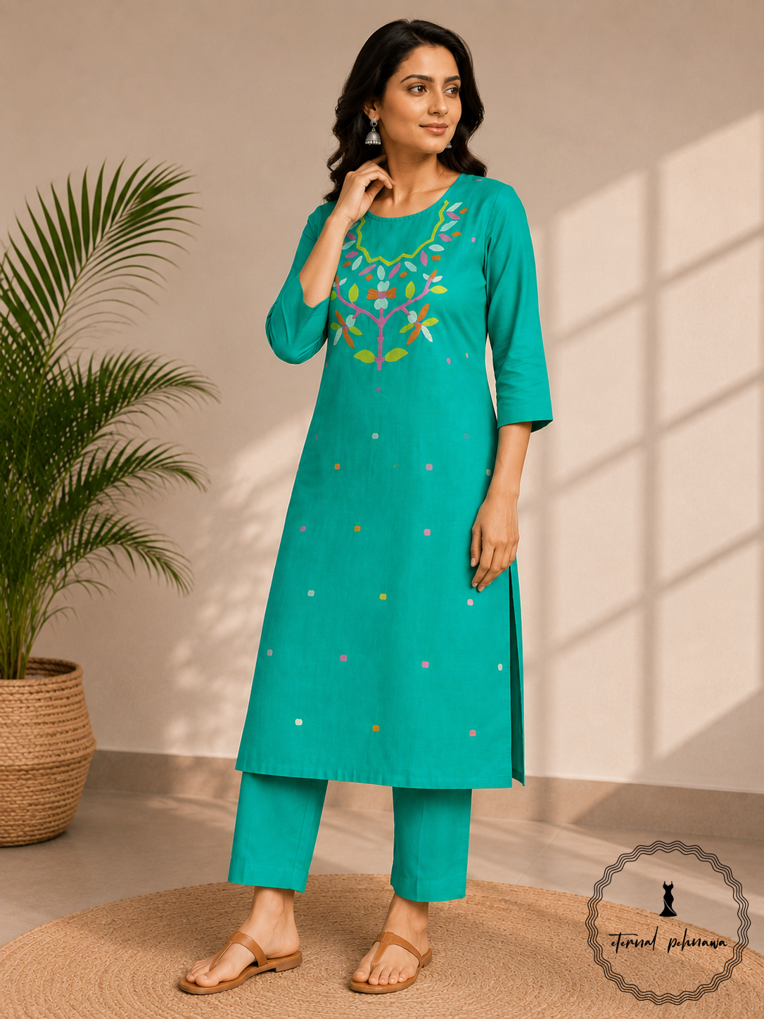 c2 Authentic Handloom Jamdani Kurti Fabric