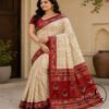 Pure Cotton Crack Batik Print Saree