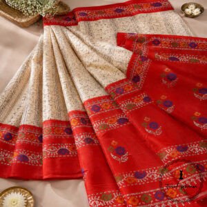 Pure Cotton Crack Batik Print Saree