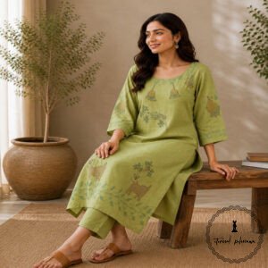 Handcrafted Gond Art Cotton Kurti