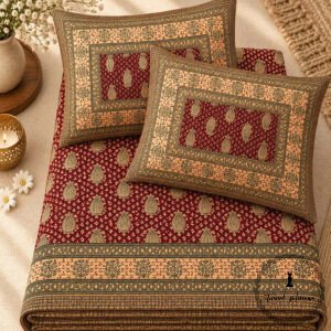 Royal Sanganer Pure Cotton Double Bed Bedsheet