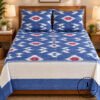 Pochampally Cotton Ikkat Double Bed Bedsheet