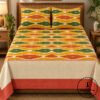 Pochampally Cotton Ikkat Double Bed Bedsheet