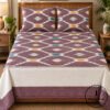 Pochampally Cotton Ikkat Double Bed Bedsheet