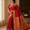 Art Silk Bandhani Saree - Authentic Tie-Dye Craftsmanship