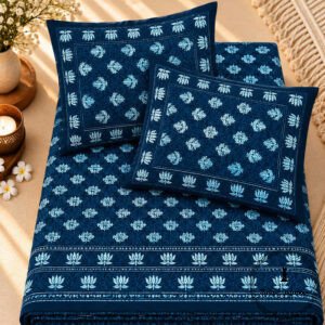 Royal Sanganer Pure Cotton Double Bed Bedsheet