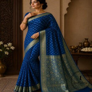 Art Silk Bandhani Saree - Authentic Tie-Dye Craftsmanship