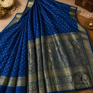 Art Silk Bandhani Saree - Authentic Tie-Dye Craftsmanship
