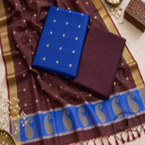 Handloom Maheshwari Cotton Silk Suit