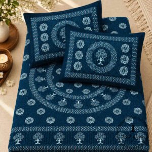 Royal Sanganer Pure Cotton Double Bed Bedsheet