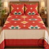 Pochampally Cotton Ikkat Double Bed Bedsheet