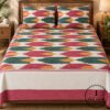 Pochampally Cotton Ikkat Double Bed Bedsheet