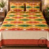 Pochampally Cotton Ikkat Double Bed Bedsheet